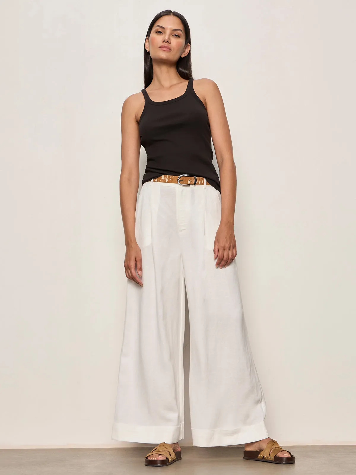 Terrace Linen Pant Chalk sold by Sanctuary product image thumbnail 5