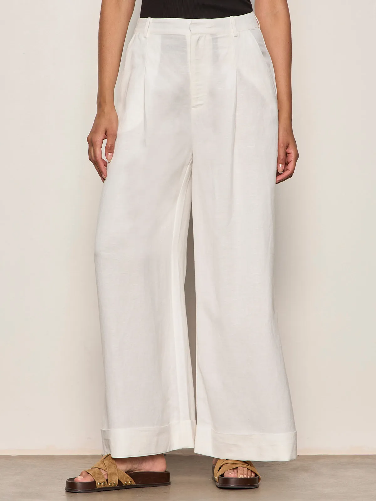 Terrace Linen Pant Chalk sold by Sanctuary product image thumbnail 4