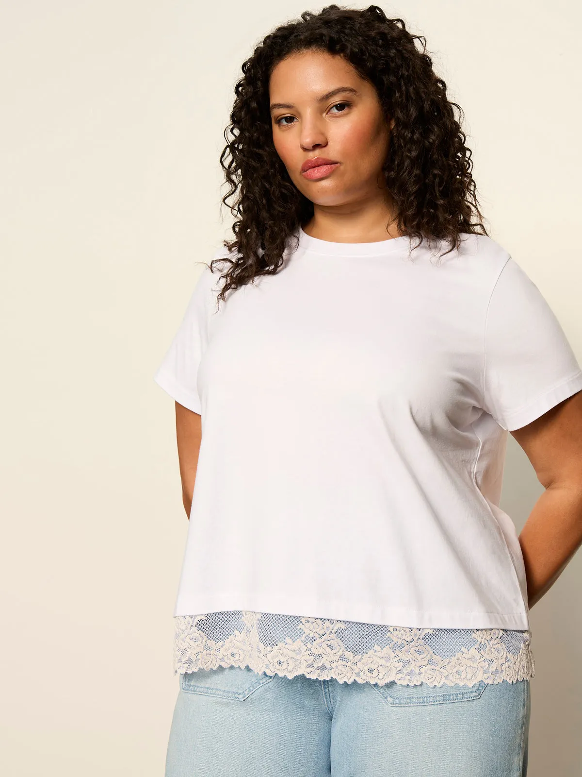 Cami Remix Tee White Extended Sizing sold by Sanctuary product image thumbnail 4