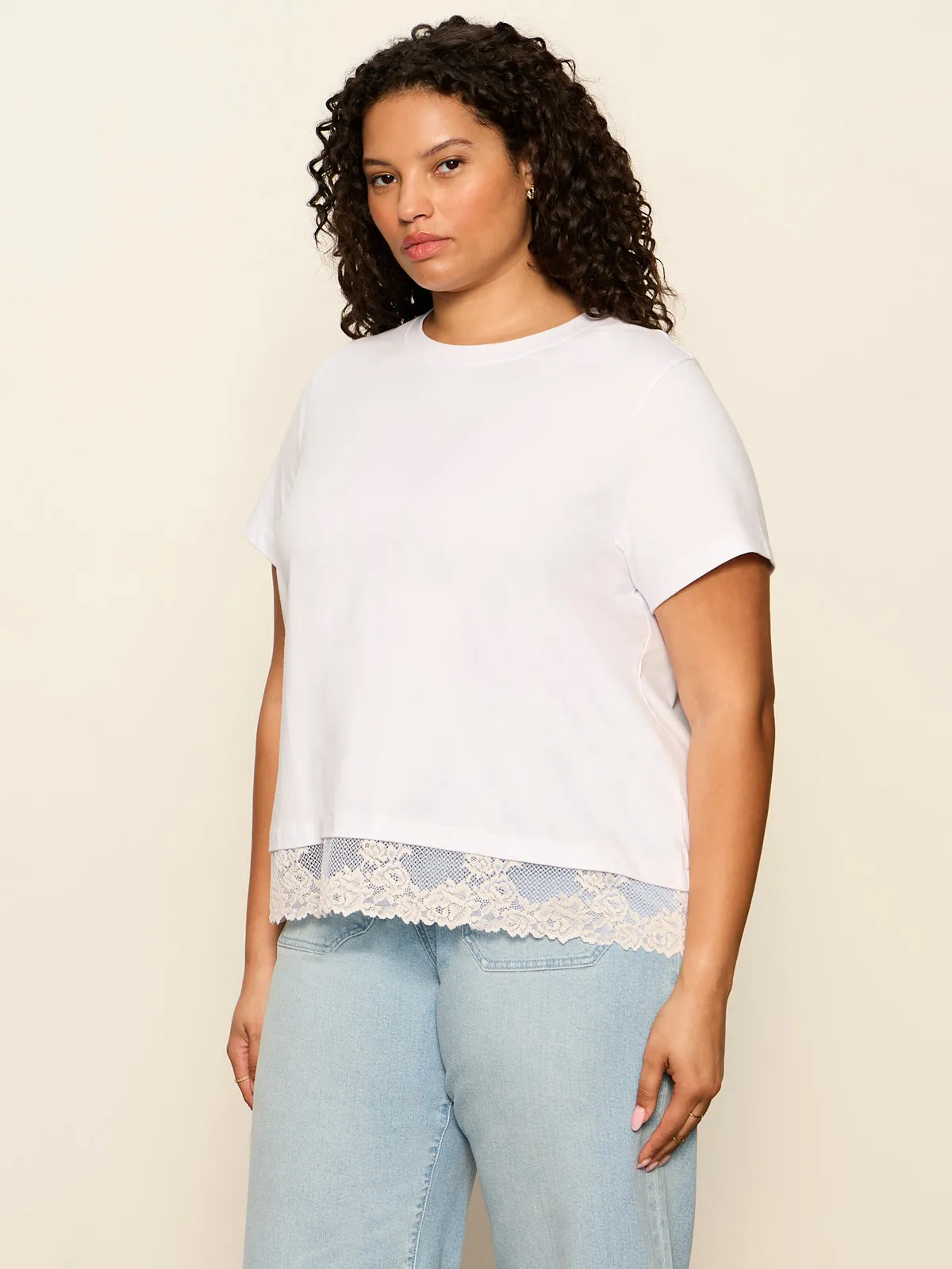 Cami Remix Tee White Extended Sizing sold by Sanctuary product image thumbnail 5