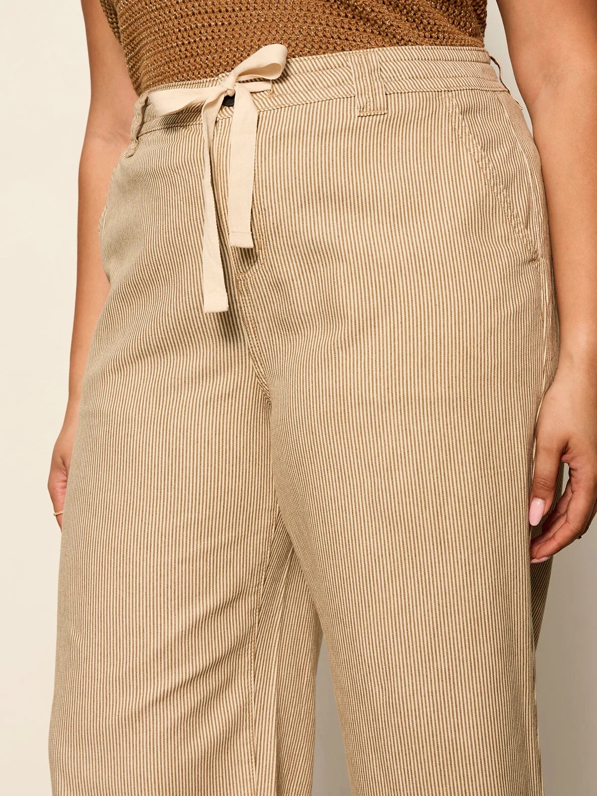 Lily Stripe Cropped Pant Lido Stripe Extended Sizing sold by Sanctuary product image thumbnail 4