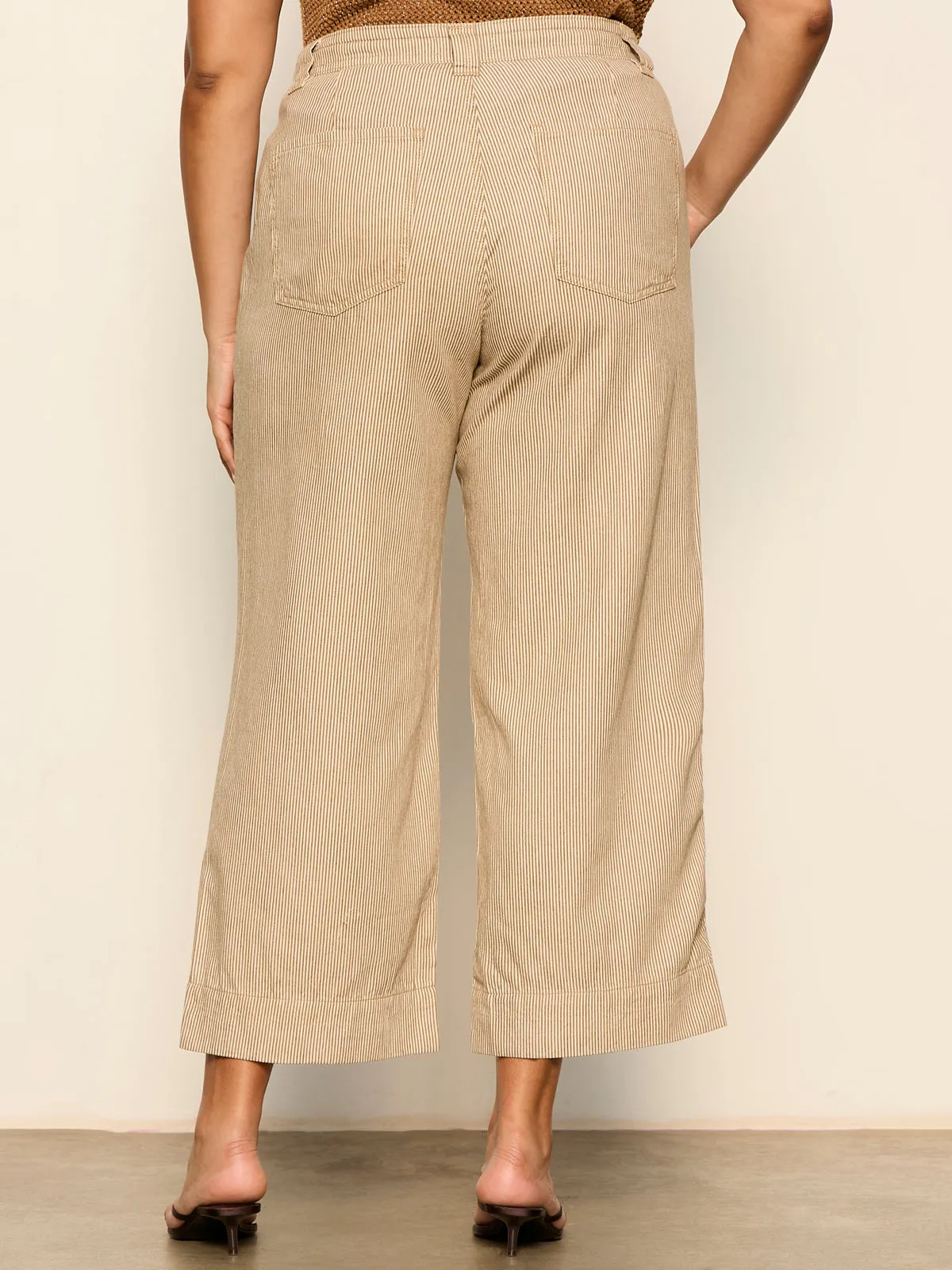 Lily Stripe Cropped Pant Lido Stripe Extended Sizing sold by Sanctuary product image thumbnail 5