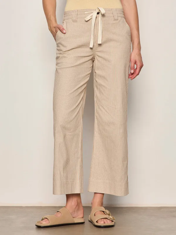 Lily Stripe Cropped Pant Lido Stripe Petite Sizing made by Sanctuary