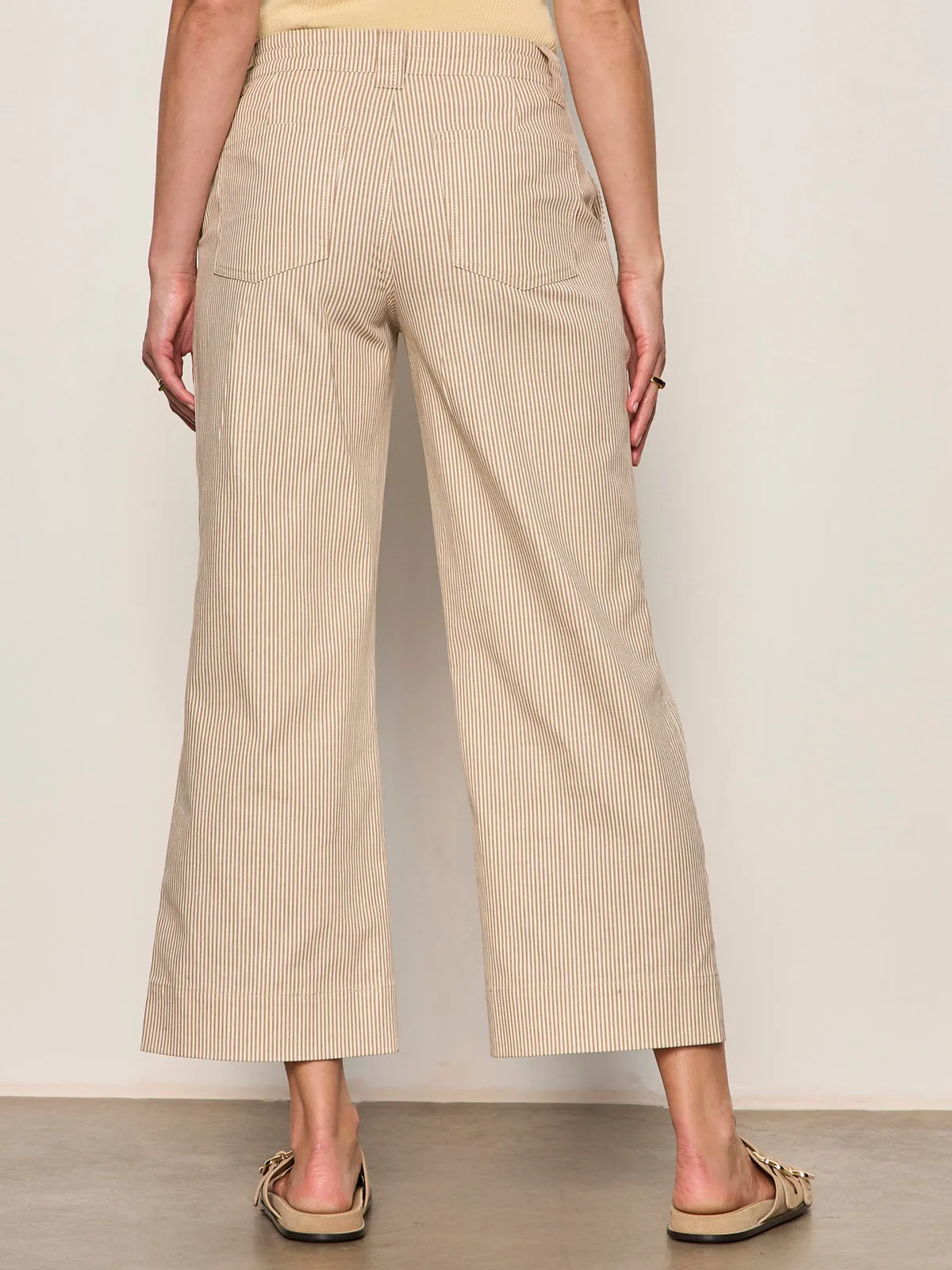 Lily Stripe Cropped Pant Lido Stripe Petite Sizing sold by Sanctuary product image thumbnail 2