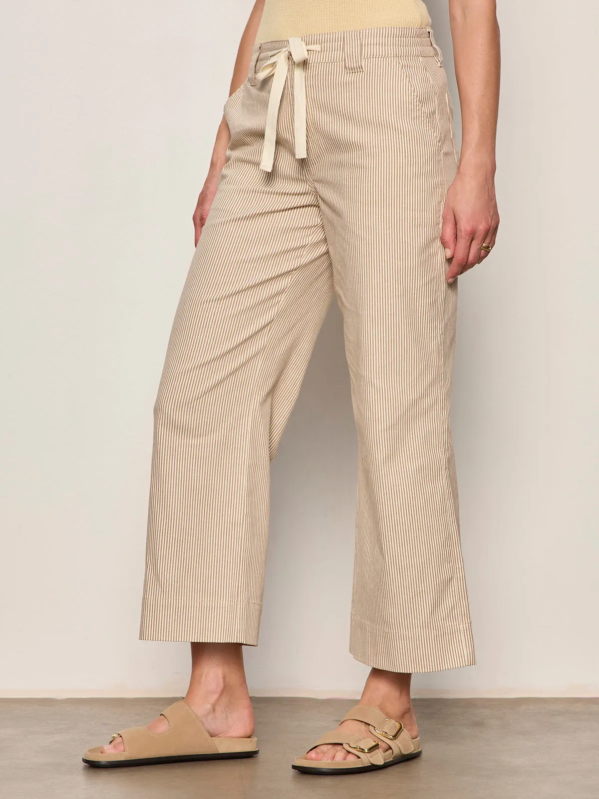 Lily Stripe Cropped Pant Lido Stripe Petite Sizing sold by Sanctuary product image thumbnail 3