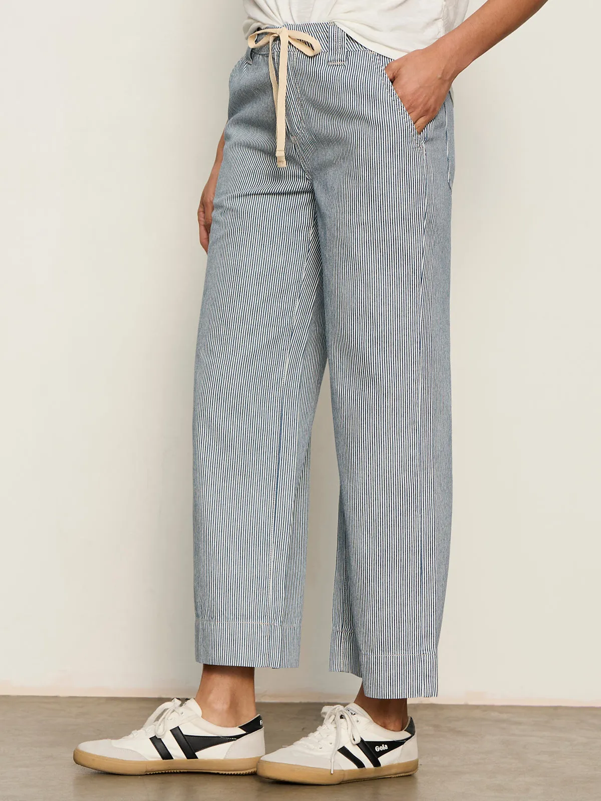 Lily Stripe Cropped Pant Yacht Stripe sold by Sanctuary product image thumbnail 4