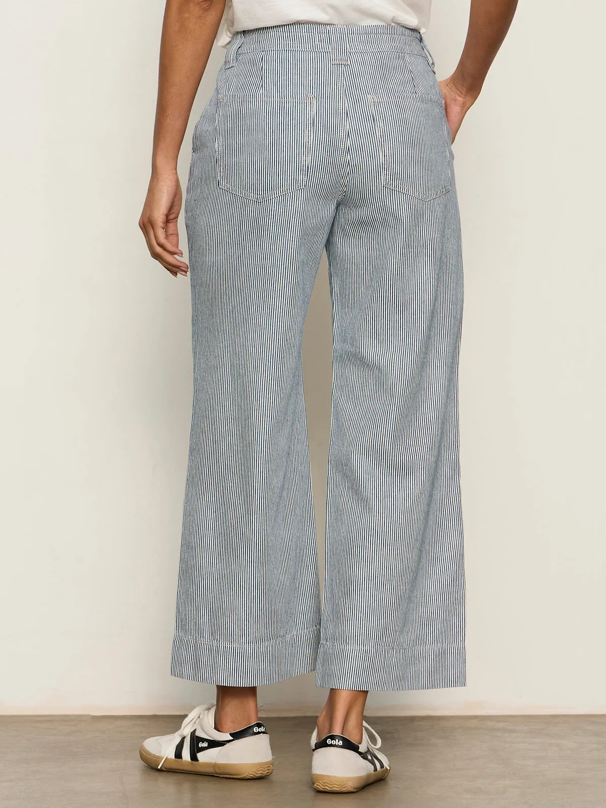 Lily Stripe Cropped Pant Yacht Stripe sold by Sanctuary product image thumbnail 5