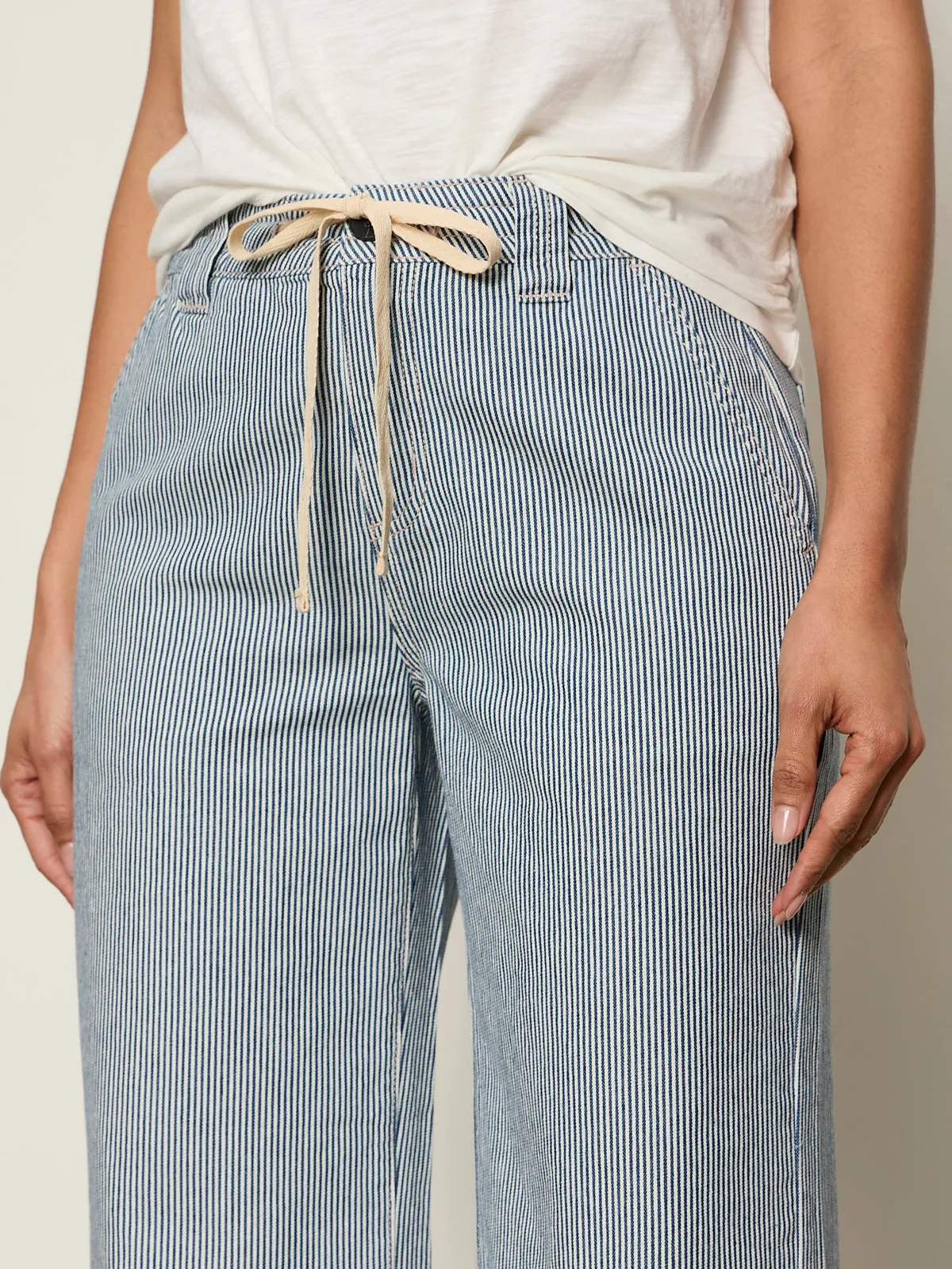 Lily Stripe Cropped Pant Yacht Stripe sold by Sanctuary product image thumbnail 3