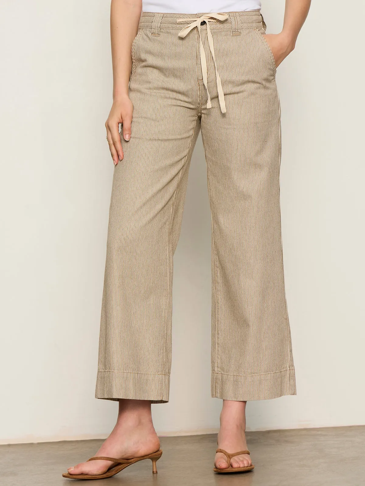 Lily Stripe Cropped Pant Lido Stripe sold by Sanctuary product image thumbnail 2