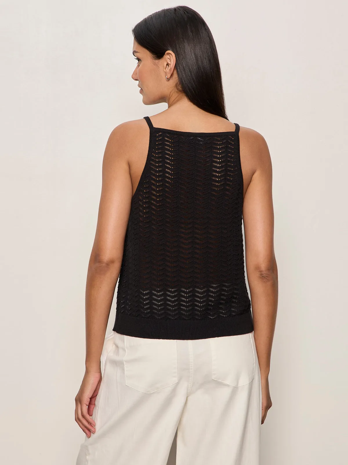 For Keeps Pointelle Tank Black sold by Sanctuary product image thumbnail 2