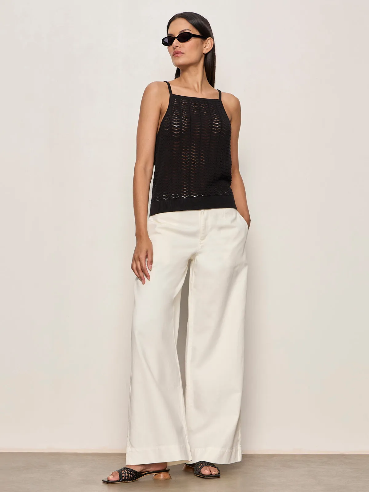 For Keeps Pointelle Tank Black sold by Sanctuary product image thumbnail 5