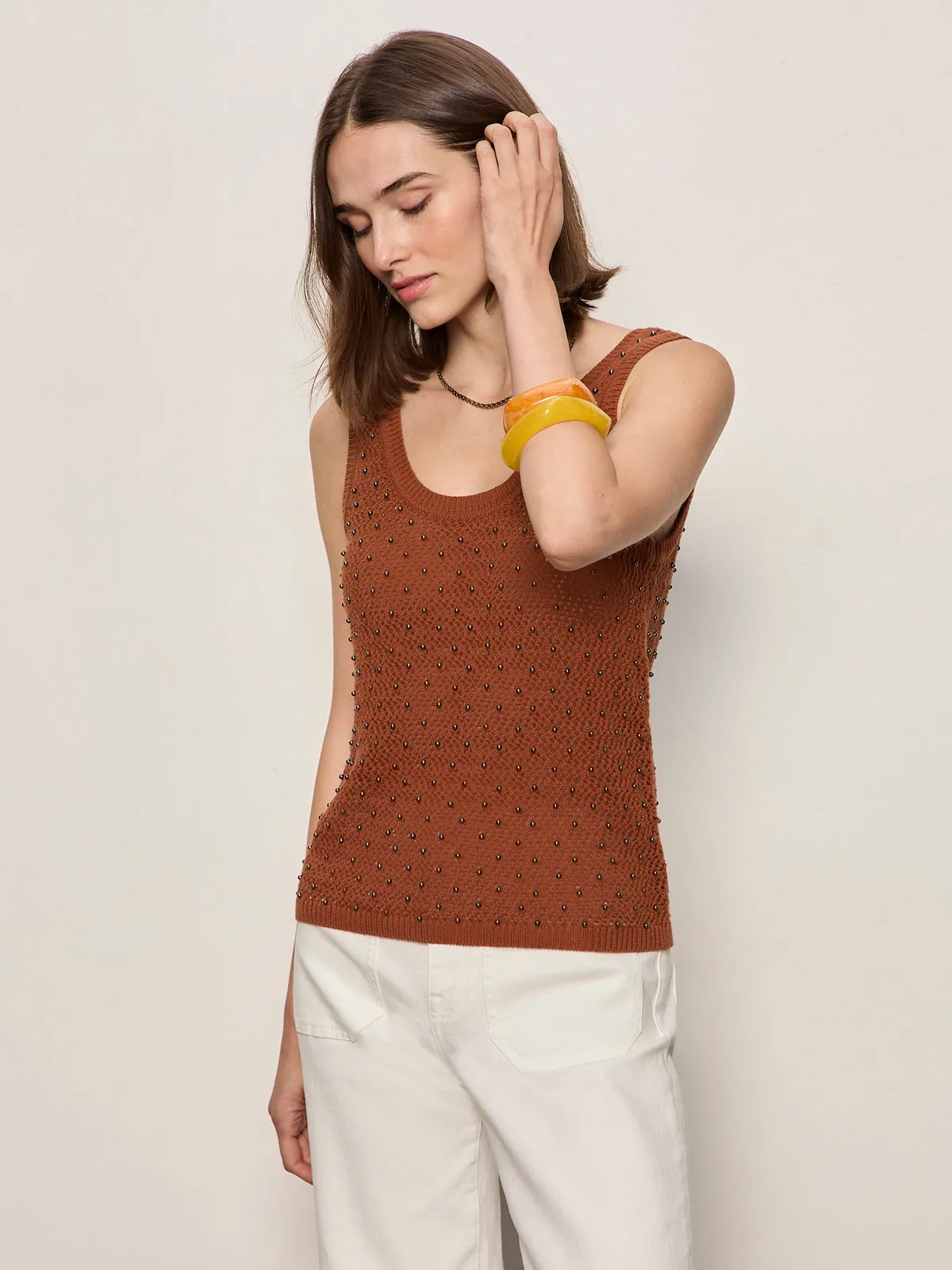 Dune Studded Tank Ancient Clay sold by Sanctuary product image thumbnail 3