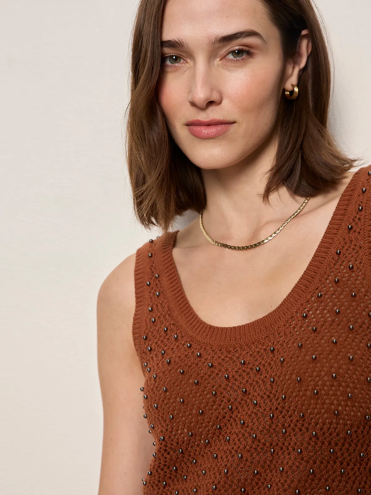 Dune Studded Tank Ancient Clay sold by Sanctuary product image thumbnail 4
