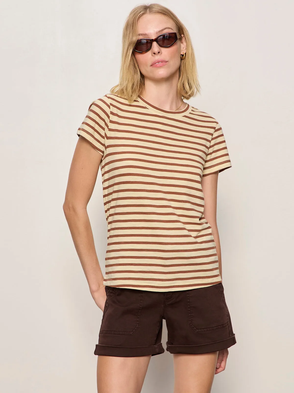 The Perfect Tee Choco Banana Stripe sold by Sanctuary product image thumbnail 3
