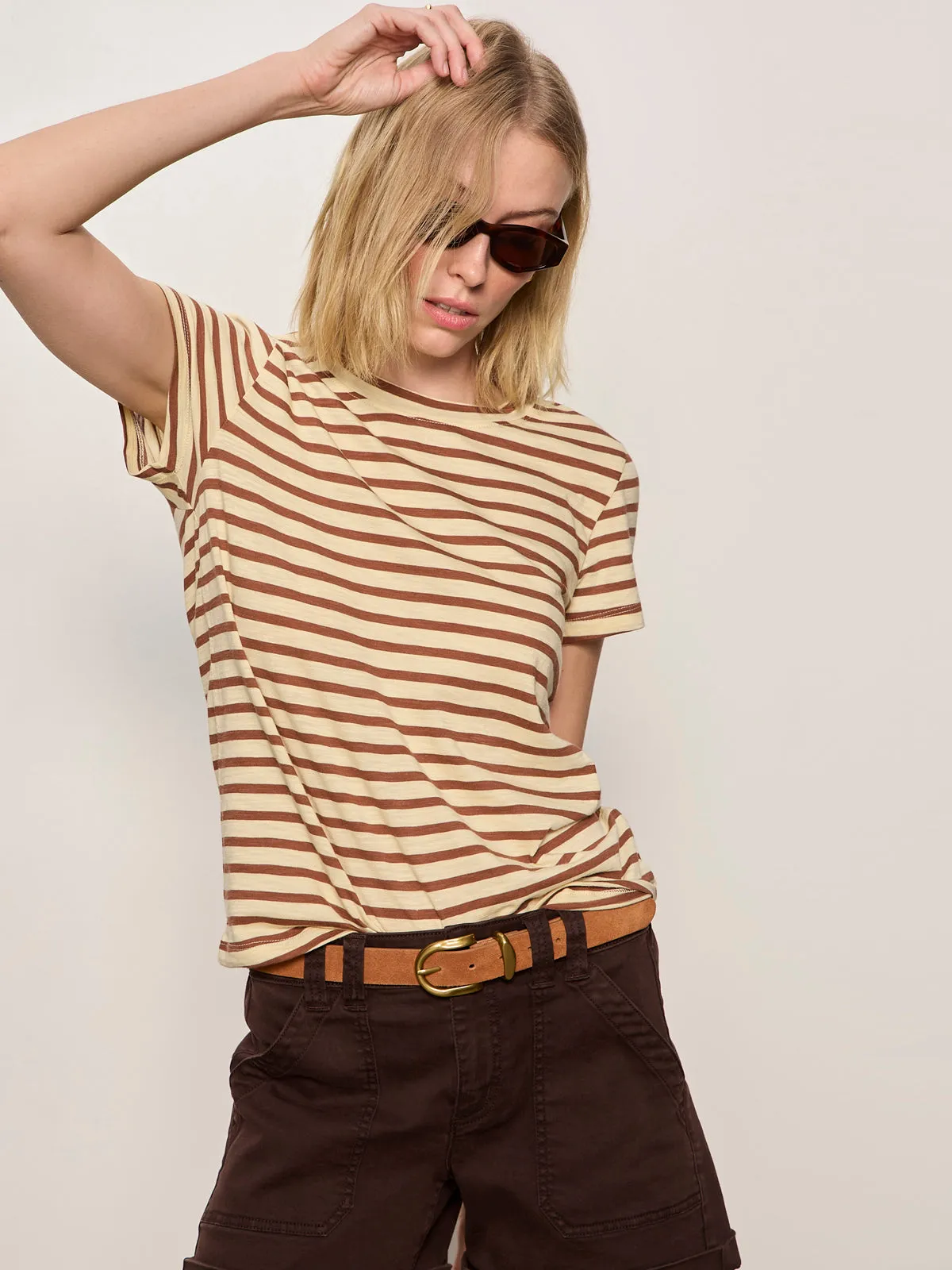 The Perfect Tee Choco Banana Stripe sold by Sanctuary product image thumbnail 5