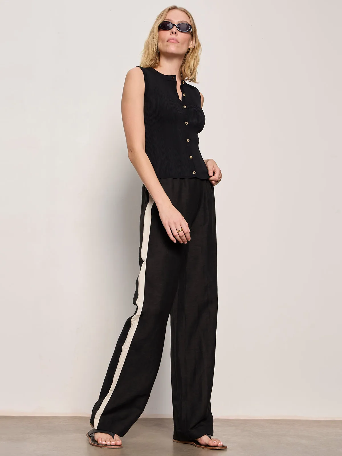 Casual Track Pant Black / Summer Sand sold by Sanctuary product image thumbnail 5