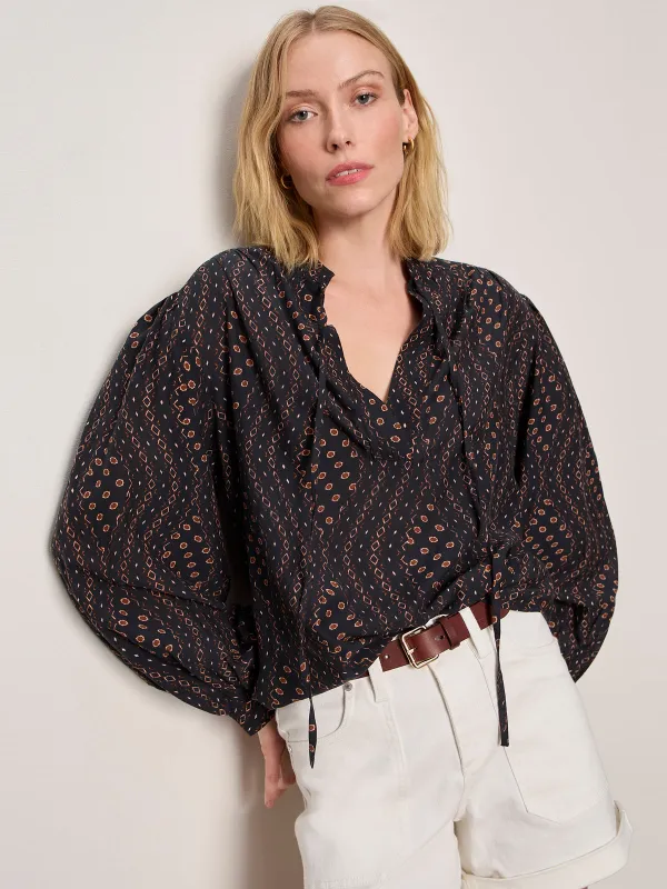 Joyride Relaxed Volume Blouse Rhythmic made by Sanctuary