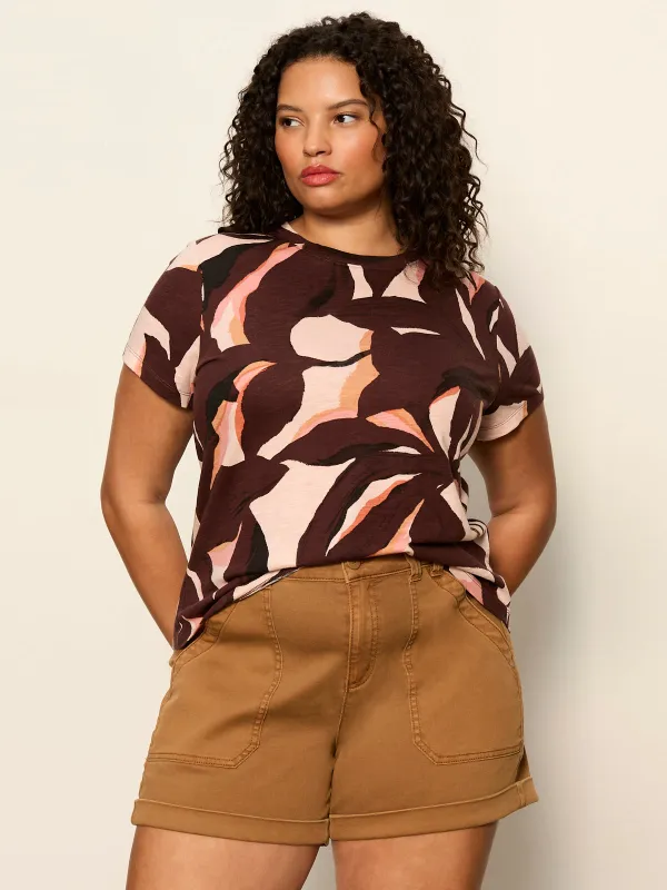 The Perfect Tee Desertscape Extended Sizing made by Sanctuary