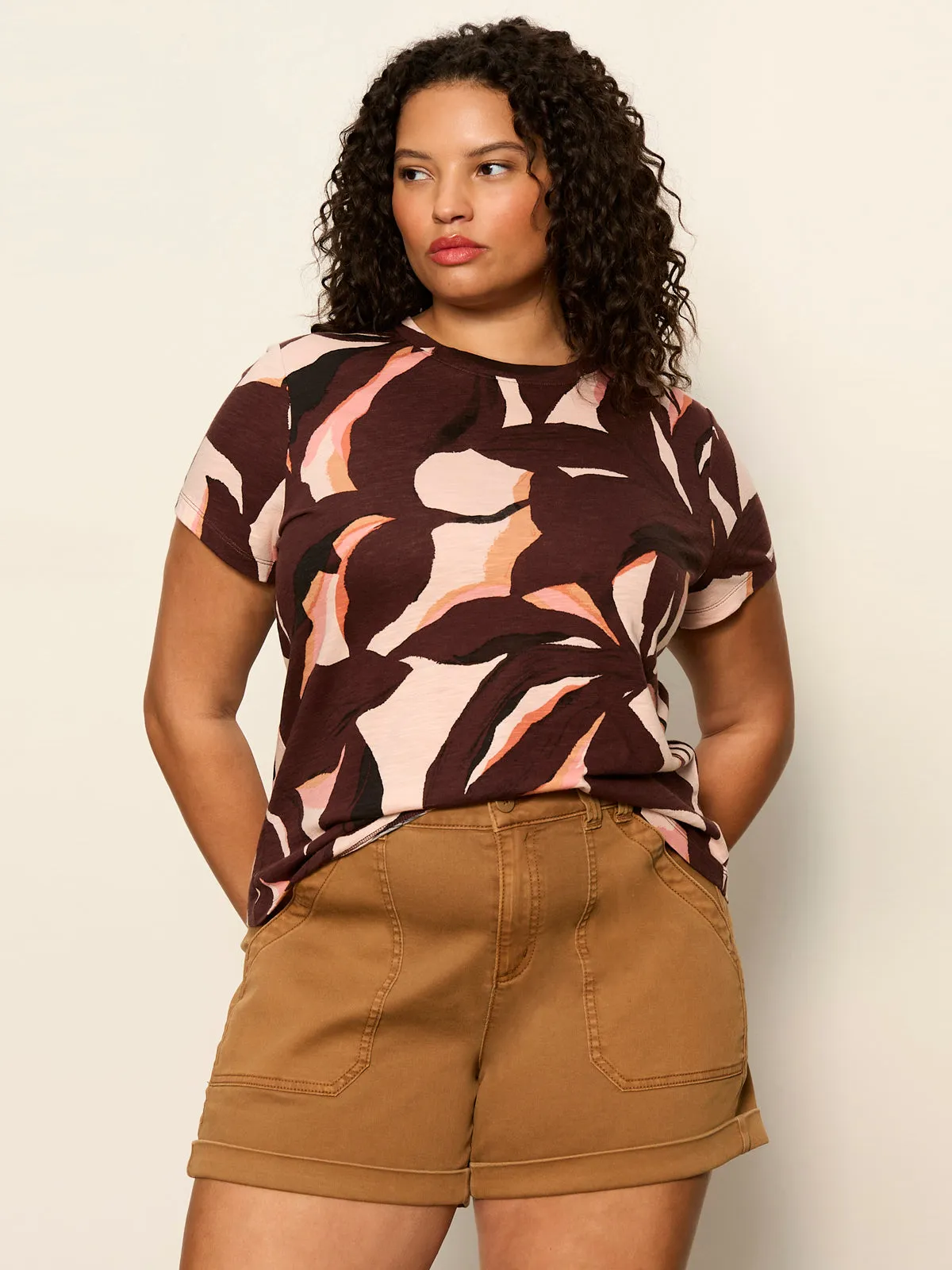 The Perfect Tee Desertscape Extended Sizing sold by Sanctuary