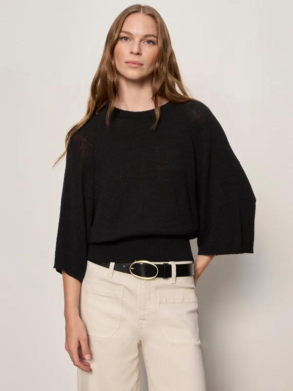 About Us Relaxed Pullover Black made by Sanctuary