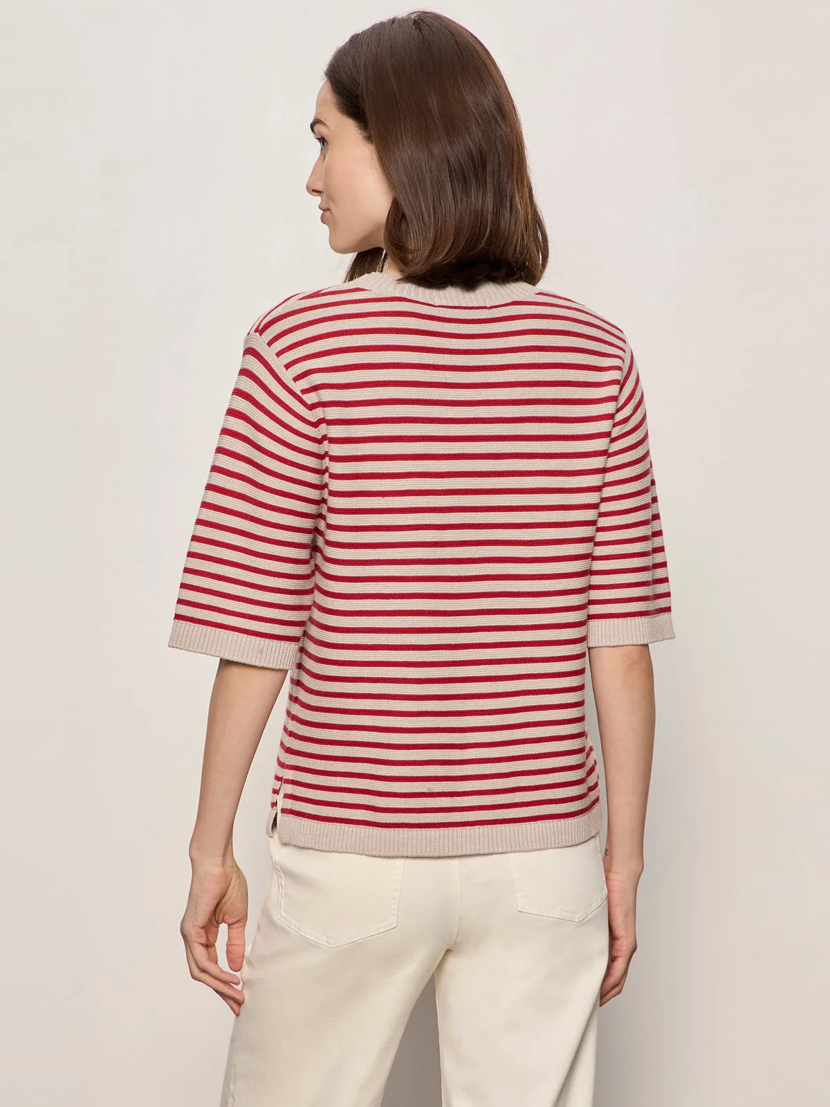 Sweater Tee Opal/Raspberry Stripe sold by Sanctuary product image thumbnail 2