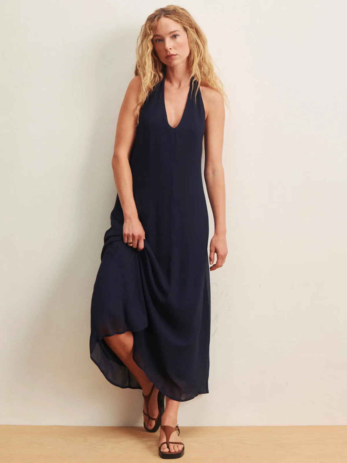 More The Better Halter Dress Navy Blazer sold by Sanctuary