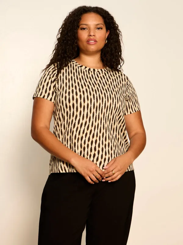 The Perfect Tee Inkblot Extended Sizing made by Sanctuary