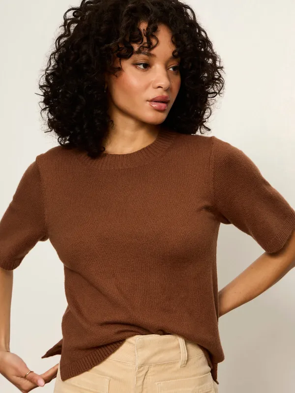 Perfect Sweater Tee Cocoa Powder made by Sanctuary