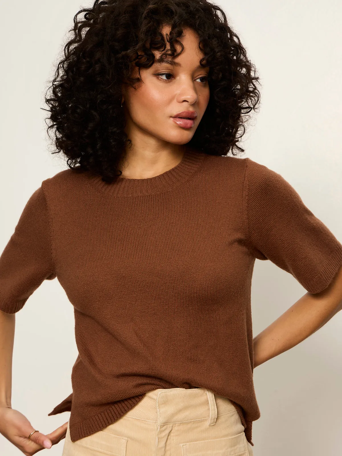 Perfect Sweater Tee Cocoa Powder sold by Sanctuary