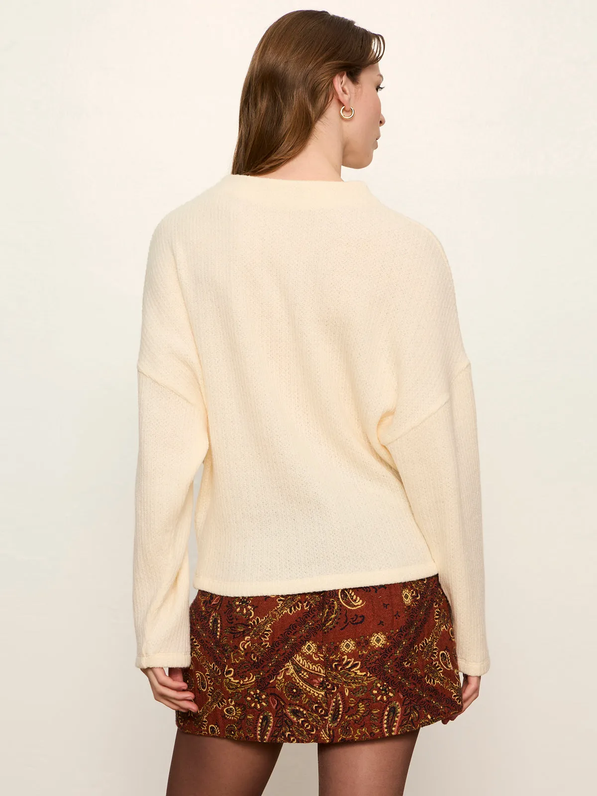 Ribbed Dolman Sweatshirt Bone sold by Sanctuary product image thumbnail 4