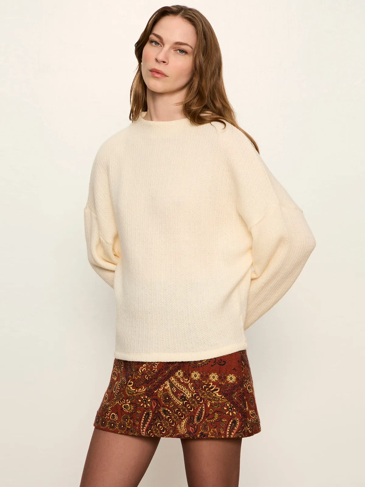 Ribbed Dolman Sweatshirt Bone sold by Sanctuary product image thumbnail 3