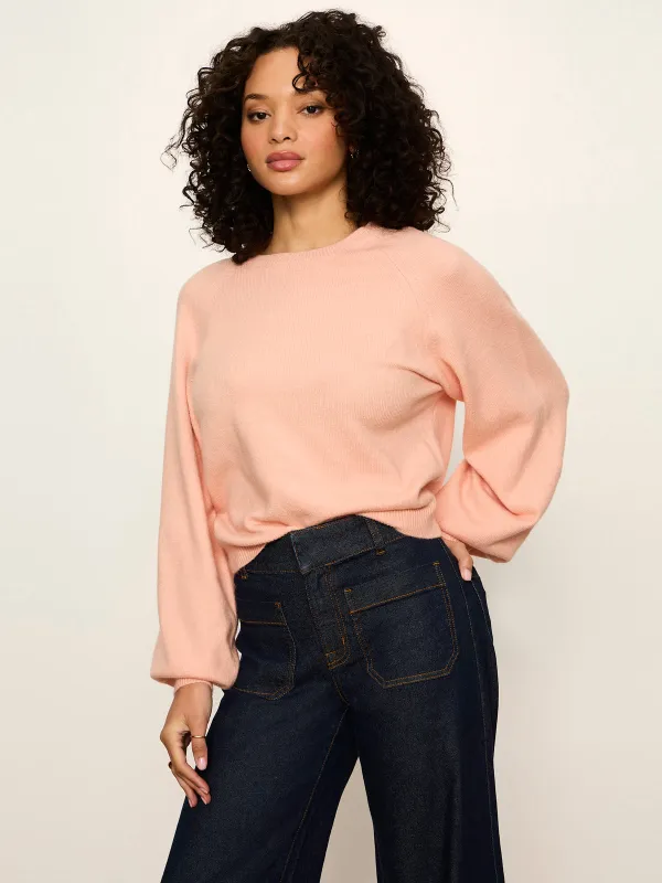 Soft Popover Sweater Light Persimmon made by Sanctuary