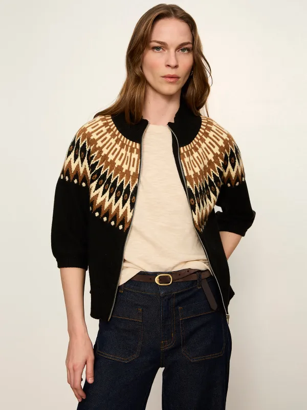 Fairisle Zip Up Poconos Fairisle made by Sanctuary