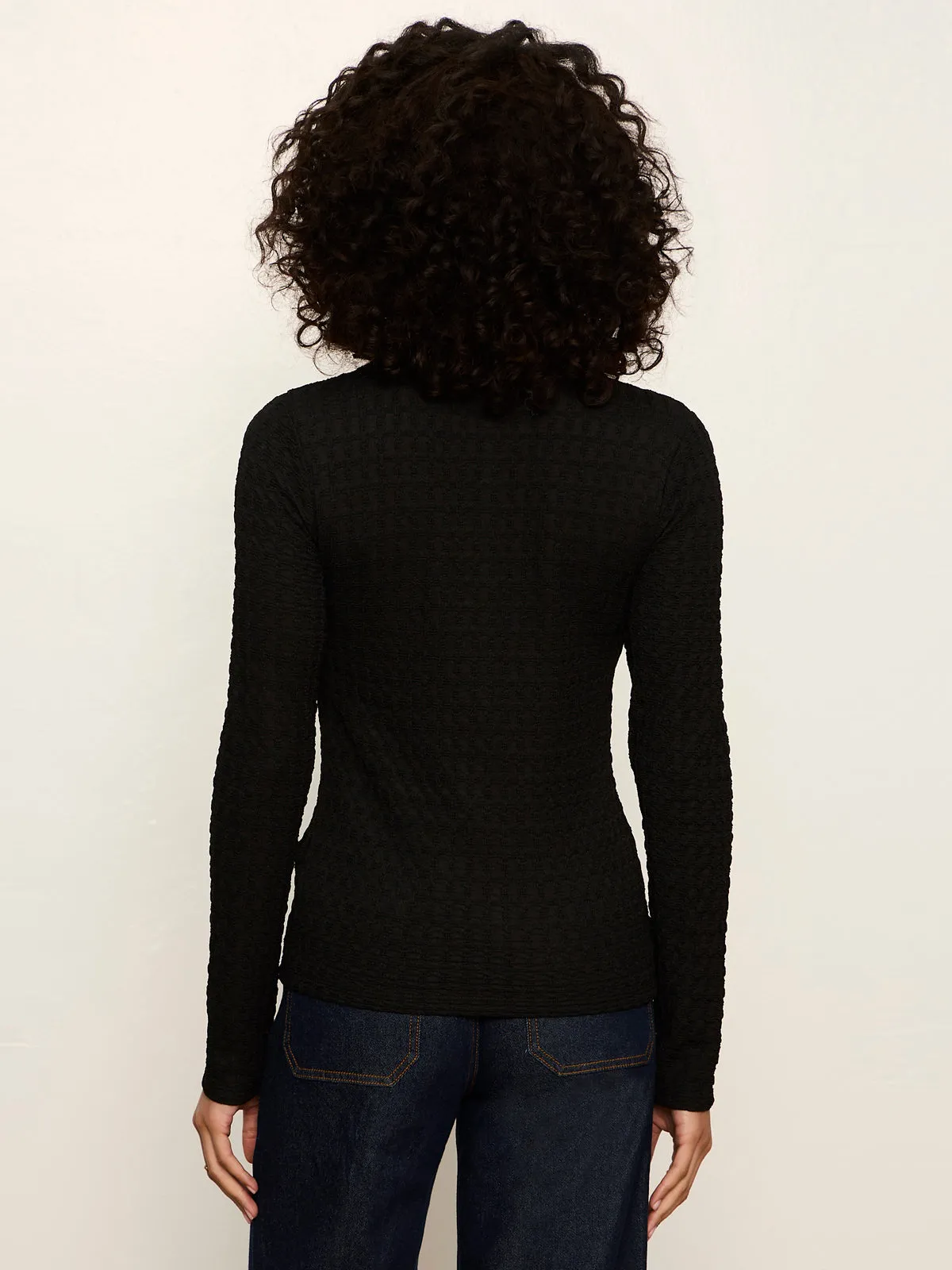 Not So Basic Textured Top Black sold by Sanctuary product image thumbnail 4