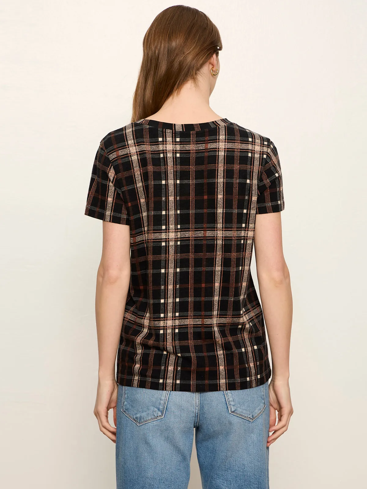 The Perfect Tee Cinder Plaid sold by Sanctuary product image thumbnail 3
