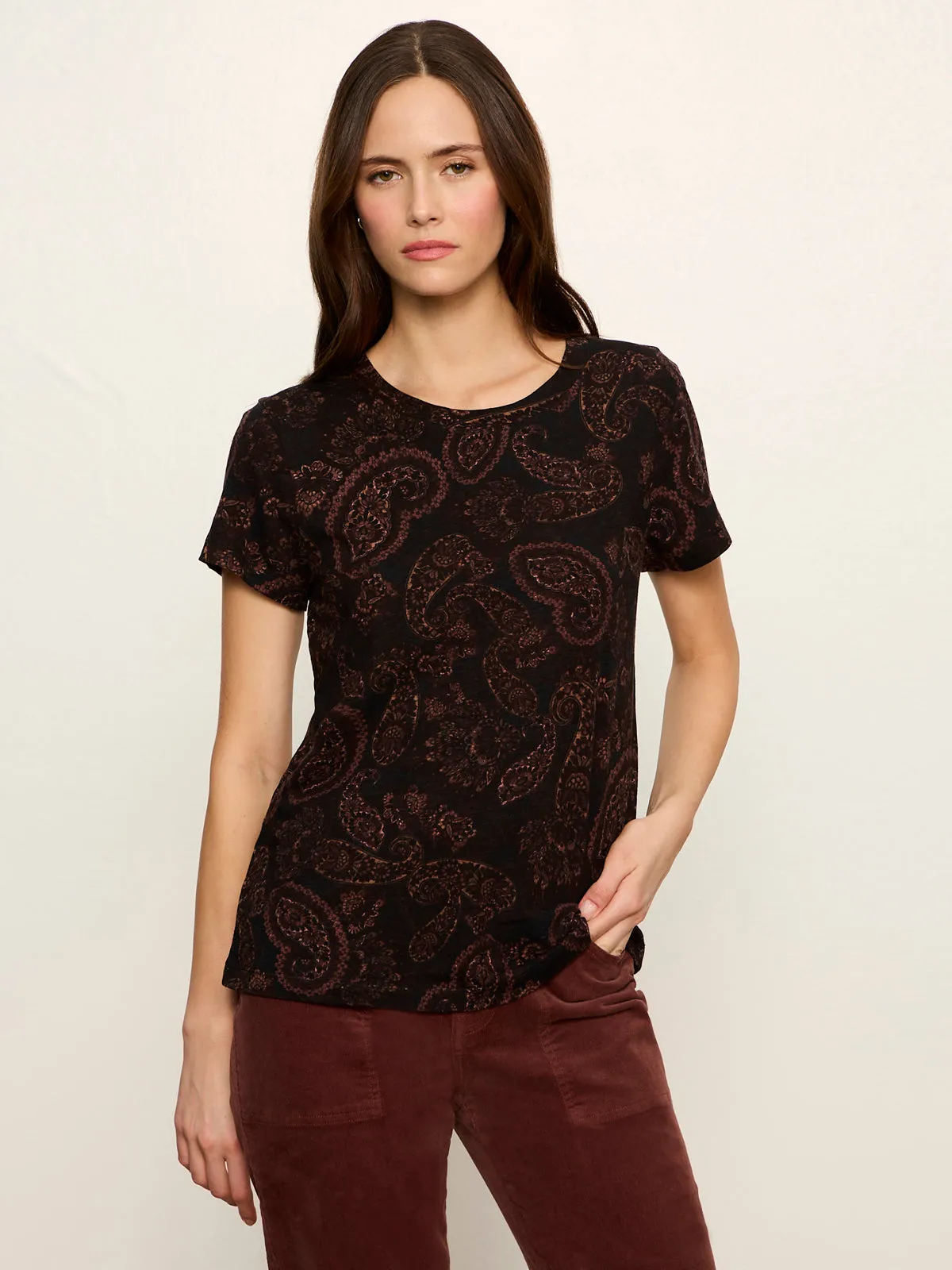 The Perfect Tee Cocoa Paisley sold by Sanctuary product image thumbnail 2