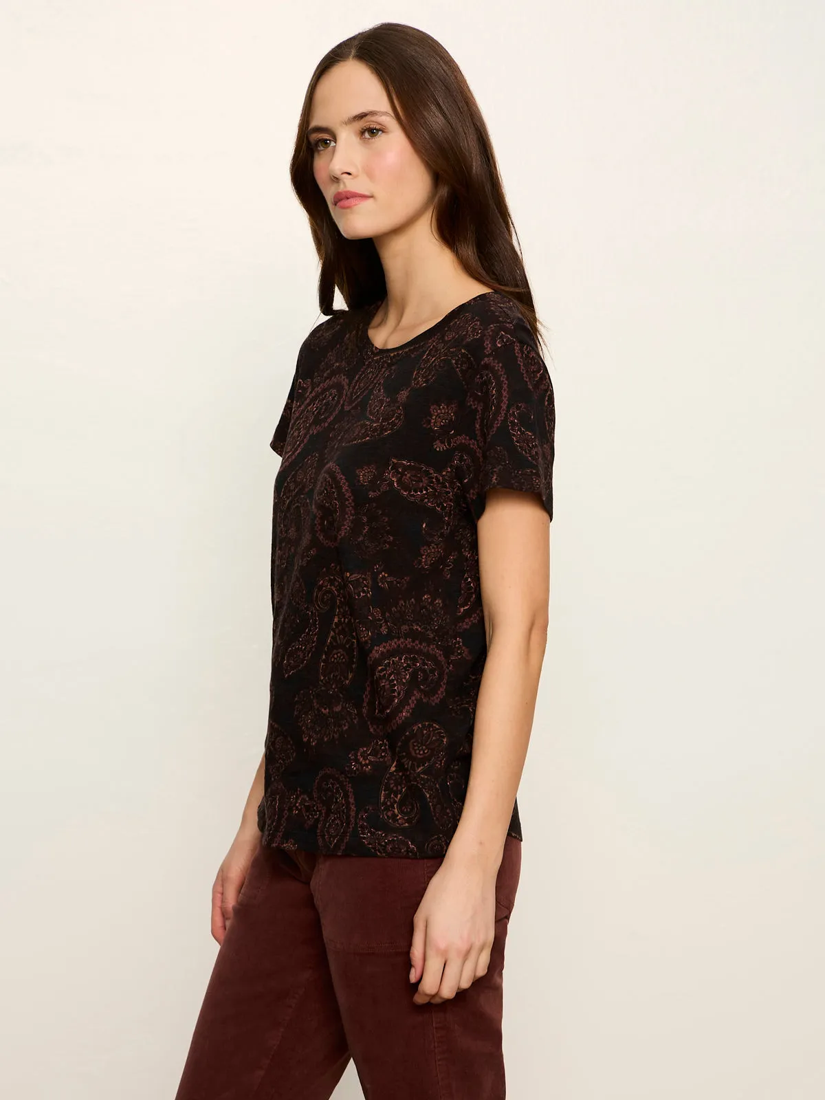 The Perfect Tee Cocoa Paisley sold by Sanctuary product image thumbnail 3
