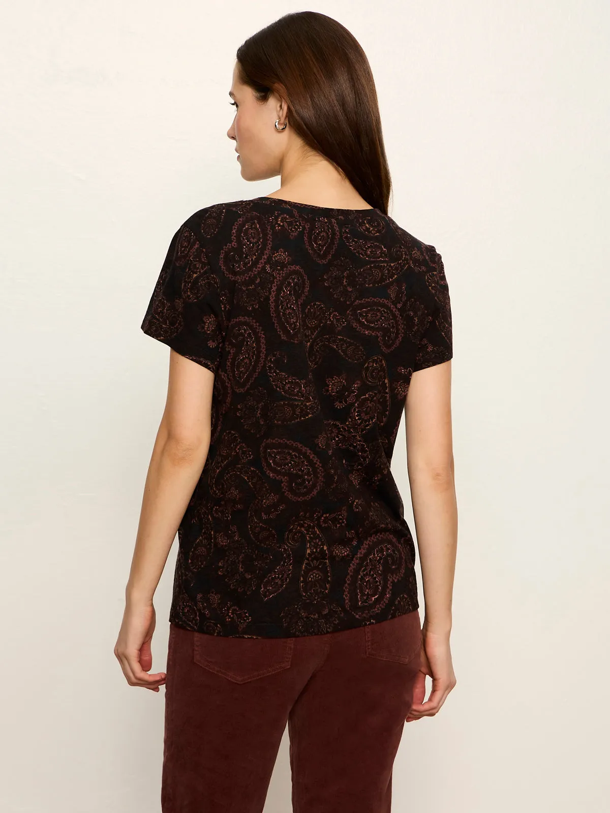 The Perfect Tee Cocoa Paisley sold by Sanctuary product image thumbnail 4