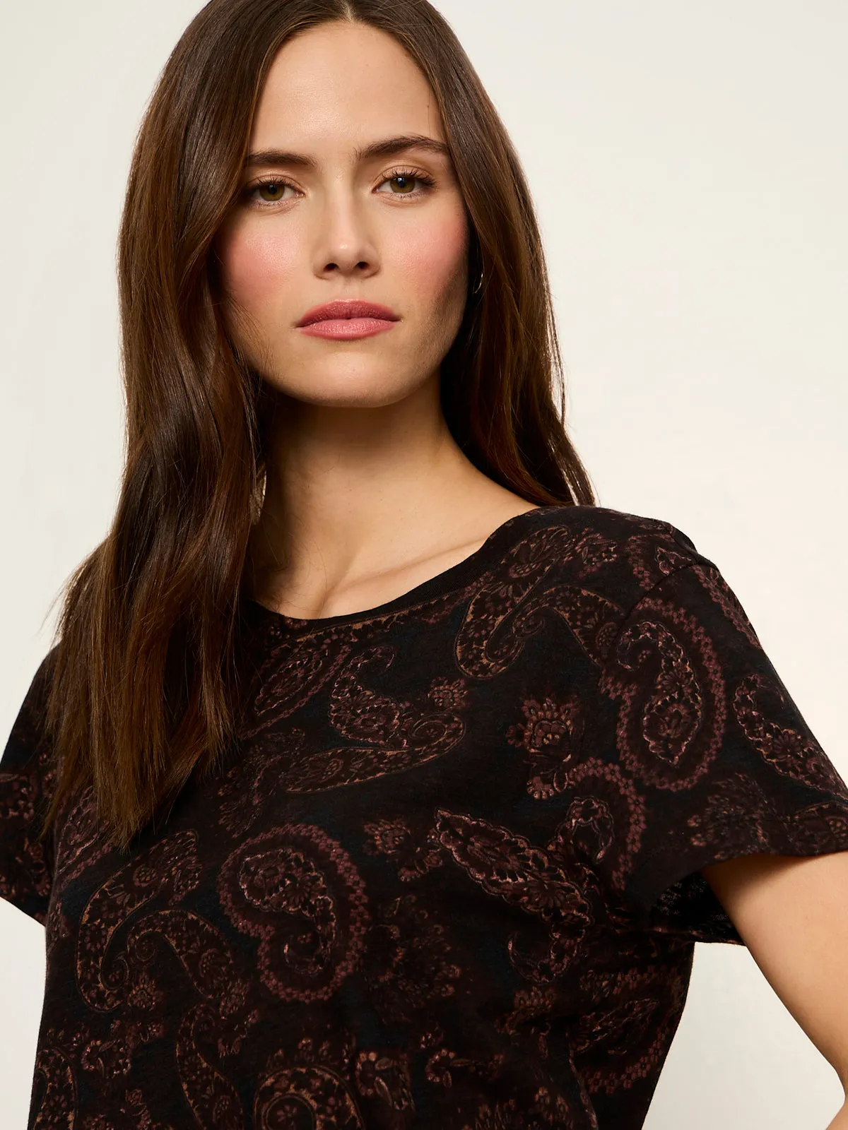 The Perfect Tee Cocoa Paisley sold by Sanctuary product image thumbnail 5