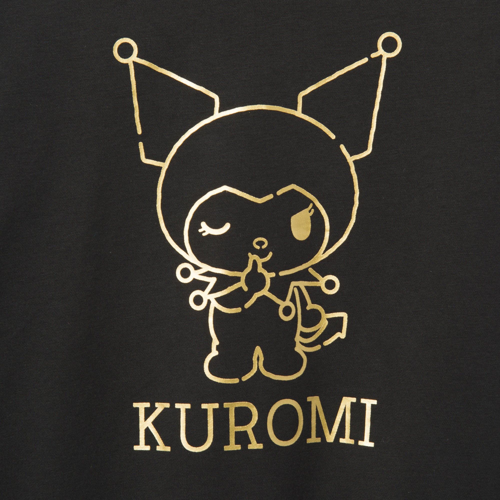 Kuromi Metallic Print Sweatshirt Black sold by Sanrio product image thumbnail 3