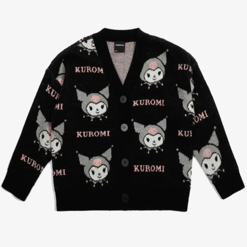 Kuromi x Dumbgood Repeat Cardigan sold by Sanrio