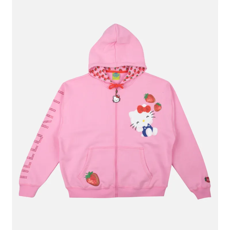 Hello Kitty x Dumbgood Zip Up Hoodie (50th Anniv.) made by Sanrio