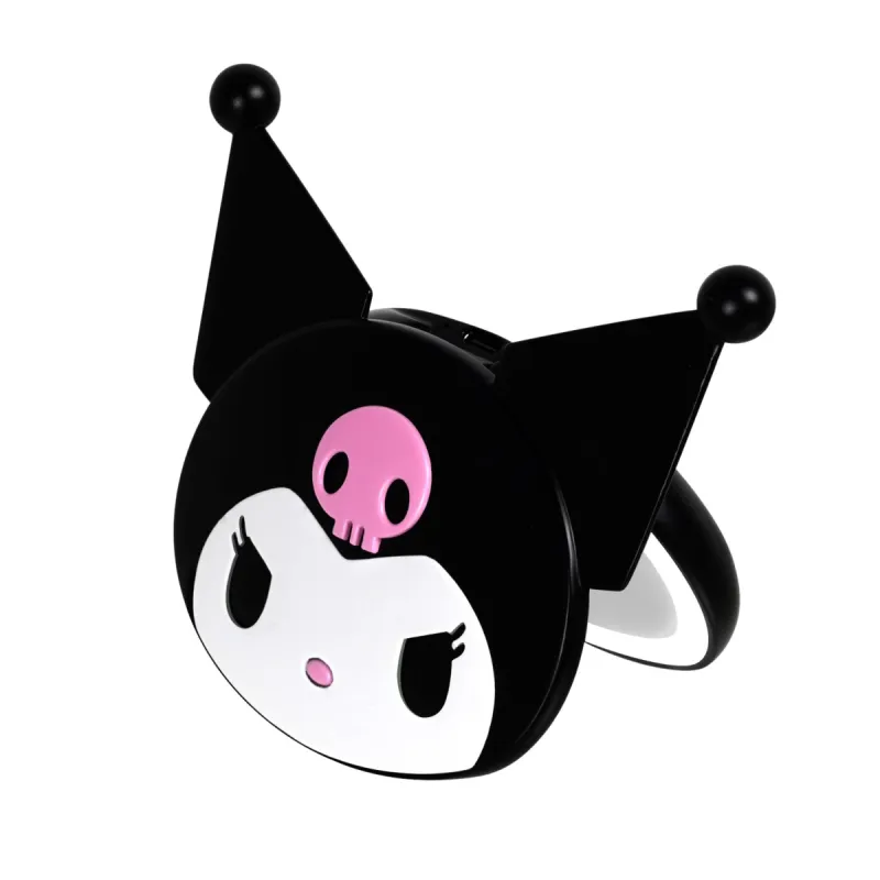 Kuromi x Impressions Vanity LED Compact Mirror sold by Sanrio