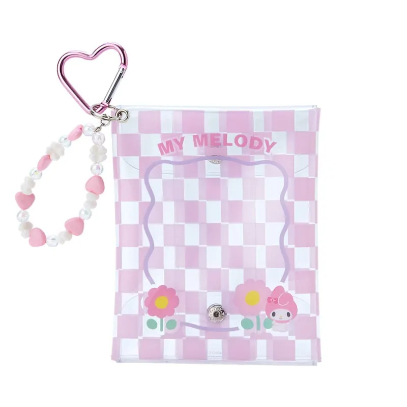 My Melody Clear Snap Mini Pouch (Pastel Check Series) sold by Sanrio