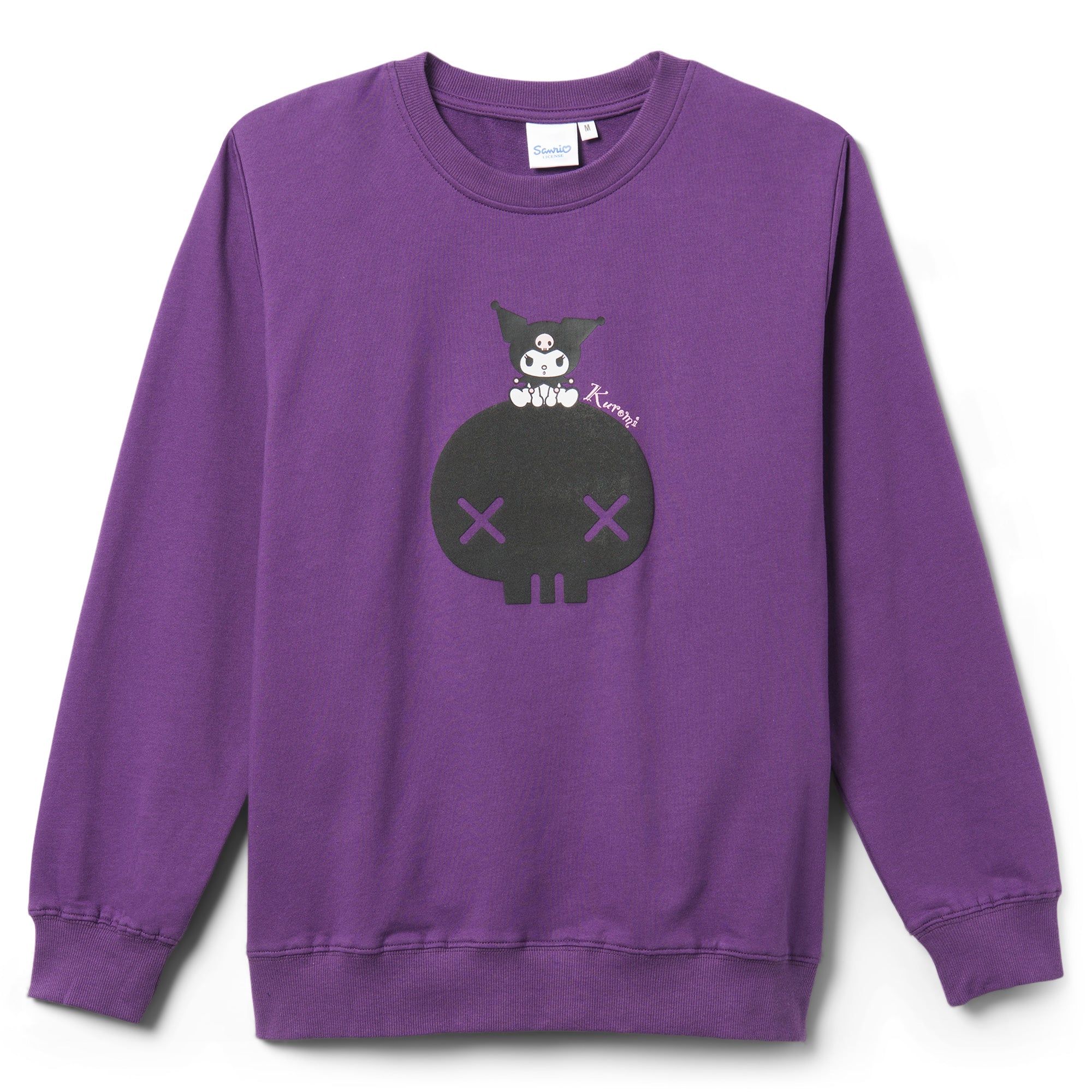 Kuromi Skull Print Sweatshirt Purple sold by Sanrio
