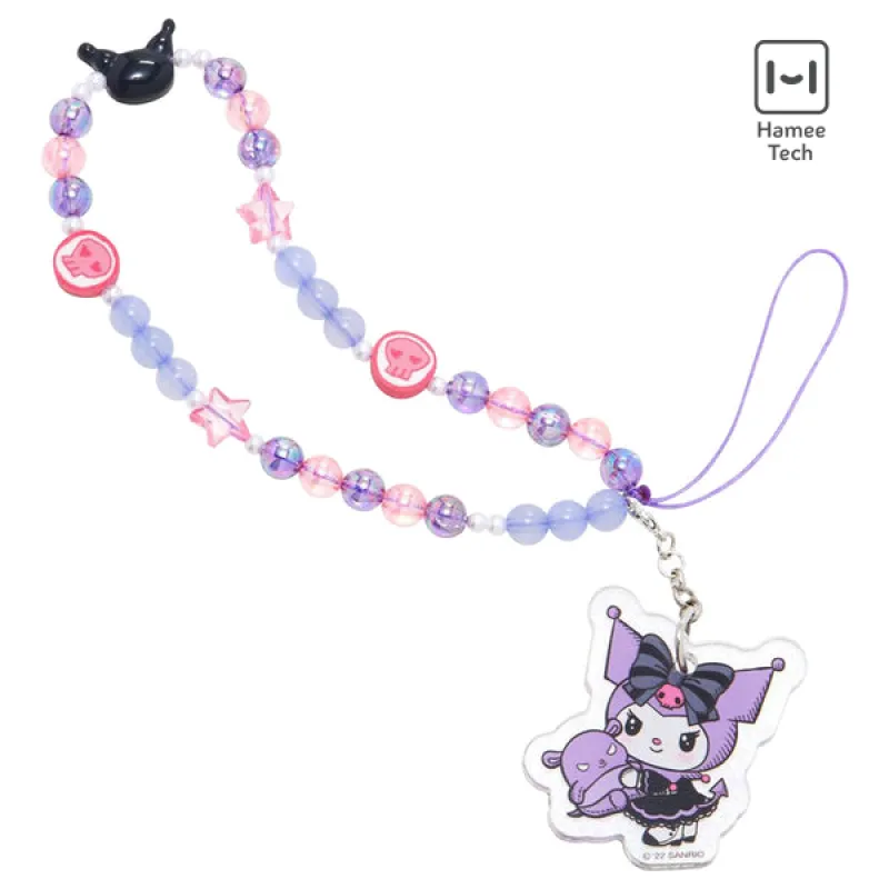 Kuromi - Lolita Version Beaded Charm Mobile Phone Wrist Strap sold by Sanrio