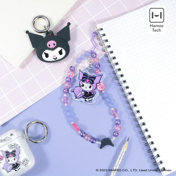 Kuromi - Lolita Version Beaded Charm Mobile Phone Wrist Strap sold by Sanrio product image thumbnail 2