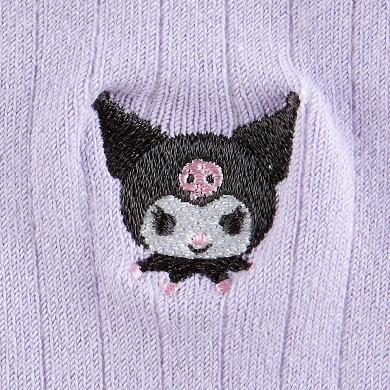 Kuromi Classic Embroidered Crew Socks sold by Sanrio product image thumbnail 2