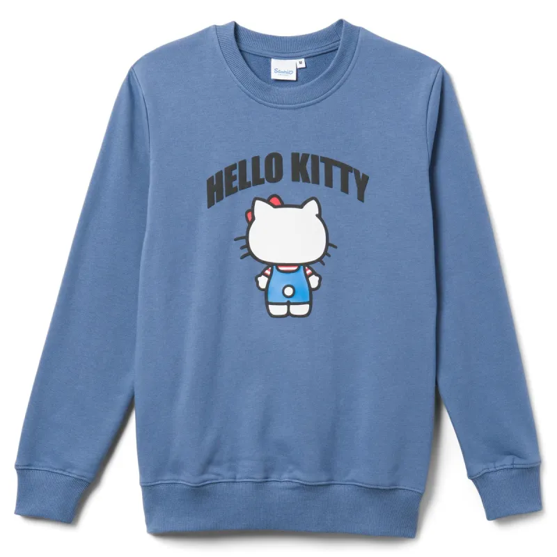 Hello Kitty Backside Print Sweatshirt Blue sold by Sanrio