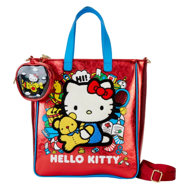 Hello Kitty x Loungefly 50th Anniversary Classic Tote with Coin Bag sold by Sanrio